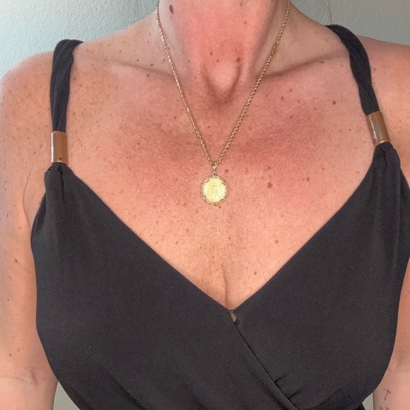 Jennifer Lopez Black Straight Leg Jumpsuit | L - Picture 3 of 5